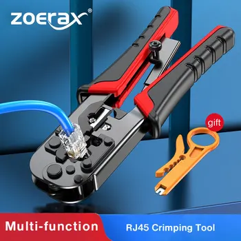 ZoeRax [RJ45 RJ12 RJ11 Moduļu Crimper] par CAT5/5e CAT6 8P/6P/4P Tīkla Savienotāji un UTP/STP Ethernet Kabeļi Strip Cut Tool