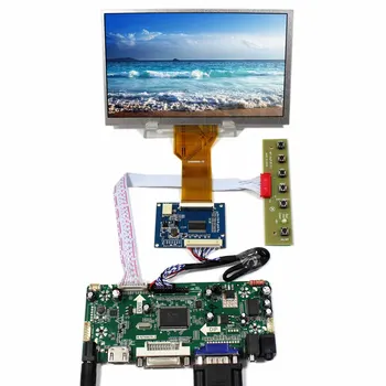 HD MI DVI, VGA Audio LCD Kontroles panelis Ar 7inch 800x480 AT070TN92 LCD Ekrāns