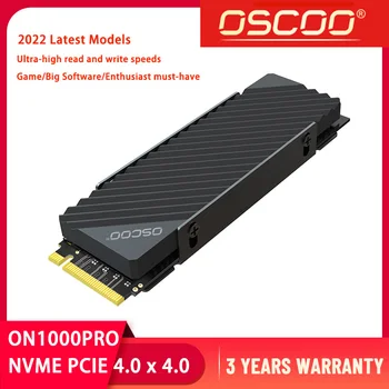 SSD NVMe PCIe 4.0 Gen4 512 GB, 1 TB ON1000PRO Par PS4 PS5 iebūvēto cieto disku M. 2 2280 Ar Siltuma Izkliedi Shell