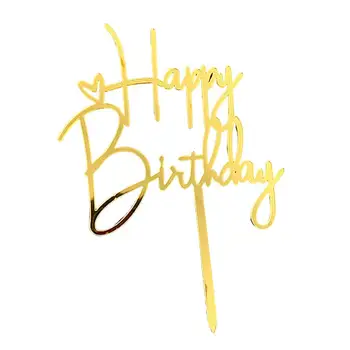 Kūka Toppers 14Pcs Noderīgu Skaisti Akrila Happy Birthday Cake Dekorācijas, Dzimšanas dienu Piederumu