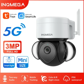 INQMEGA Smart TUYA PTZ 5G Kamera PIR Atklāšanas Mobilās Izsekošanas Atbalstu, Alexa, Google Palīgs Drošības CCTV Video Novērošanas