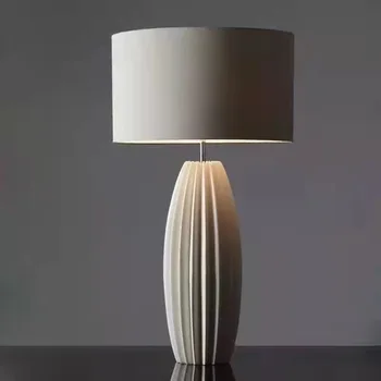 Mūsdienu Minimālisma Galda Lampa Apdare Radošā Viesistaba, Guļamistaba Gultas Studiju Modeli, Istabas Kroku Keramikas Galda Lampas
