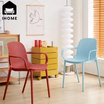 IHOME Plastmasas Krēsli atpūtas Krēsli Ziemeļvalstu Krēsli Mūsdienu Minimālisma Dzīvojamās Istabas, Guļamistabas, Virtuves, Ēdamistabas Krēsli 2023 Kritums Iepirkšanās