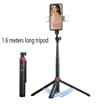 Selfie Stick stojak trojnog Bluetooth z pilotem Selfie Stick uchwyt obrotowy 360 °uchwyt mobilny par Xiaomi Selfie Bezmaksas piegāde