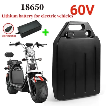 Jaunu Citycoco Elektriskā Motorollera Akumulatora 60V 20Ah-100Ah par 250W~1500W Motociklu/velosipēdu Ūdensizturīgs LithiumBattery + 67.2 V Lādētājs