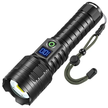 RIETUMU VELO Lukturīti 20W High Power LED Zibspuldzi, USB Uzlāde Tālummaiņas Lāpu Āra Kempings Spēcīgas Lampas Ūdensdrošs kabatas Lukturītis