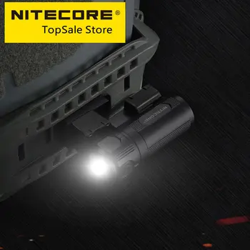 NITECORE HM01 Taktiskās Ķivere Gaismas Lukturīti + CR123 Baterijas 320 Lm Lukturis LOKA Sliedēm 3D 360° Šarnīra Sistēma