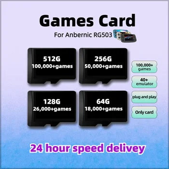 Anbernic RG503 Spēles Karti PS1 PSP SEGA N64 NDS FBNEO GBA GBC GB SFC SMC MSX PCE WSC Amiga Atari Saturns Arcade TF 512G 100,000+