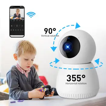 Hd 1080p Kameras Ptz Rotācijas Mini Wifi Hd Voice Recorder Automātiskā Izsekošanas Baby Monitor Mini Kameras Ptz Ip Cam Kustības Detektoru,
