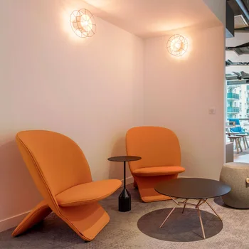 Dīvāns-Krēsls Itālijas Atpūtas Balkons Radošās Dzīves Telpa Tech Audums Slinks Mēbeles Muebles Mobilier
