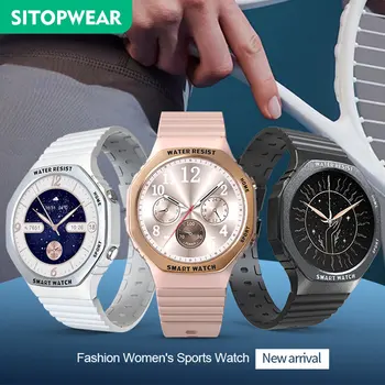SitopWear Sieviešu Smartwatch Modes-uz priekšu Dizaina Sporta Smart Skatīties HD Pilna Ekrāna 24 Stundas Veselības Uzraudzības Bluetooth Zvanot