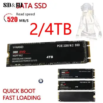 SATA 2280 M. 2 SSD NGFF 980 EVO Plus 128GB Iekšējā Cietvielu Disks Cietā Diska M. 2 2/4TB par klēpjdatoru