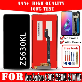 Original LCD Asus Zenfone 6 2019 ZS630KL 6Z I01WD Displejs Premium Kvalitātes Touch Screen Rezerves Daļas, Mobilo Telefonu Remonta
