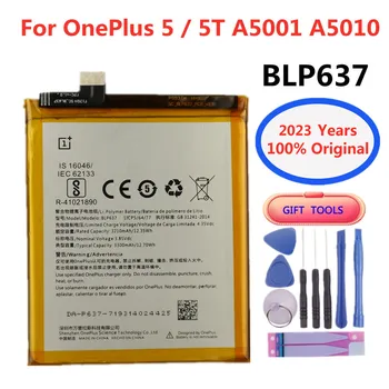 2023 Gadu BLP637 Oriģinālo Akumulatoru Oneplus 5 5T Viens Plus 1+ 5 5T A5010 3300mAh Augstas Kvalitātes Rezerves Baterijas + Instrumenti