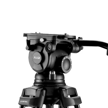 Axrtec AH800 lieljaudas 12kg Kravnesība 100mm Bļodā Profesionālās Video Šķidruma, pagriežot Statīva Galvu Videokamera Flim Šaušana