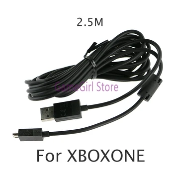 20pcs 2.5 M USB Strāvas Lādētājs Kabelis XBOXONE Xbox Viens Kontrolieris Uzlādes Datu Kabeli