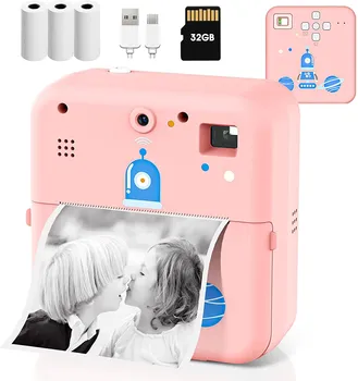 2023. gadam Bērni Gaismjutīgas neeksponētas Kameras Portatīvie Mini termoprinteri Nulles-Tintes Bērnu Foto Kameru ar Skatu Meitenēm, Zēniem, Dāvanu