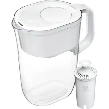 10 Tasi Ūdens Filtra Krūzi ar 1 Filtrs, kas ir Izgatavotas Bez BPA, Tahoe, Balts