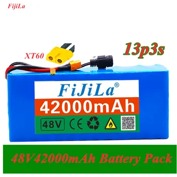 48V Baterijas 13s3p 42Ah Akumulators 1000W Augstas Jaudas Akumulatora Ebike Elektrisko Velosipēdu BMS ar XT60 Plug