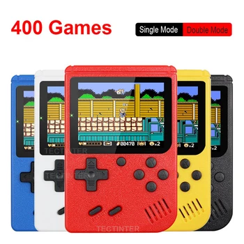 Retro Portatīvie Mini Rokas Video Spēļu Konsoles 8-Bitu 3,0 Collu Krāsu LCD Bērniem, Krāsu Spēle Atskaņotājs Iebūvēts 400 spēles
