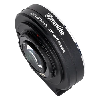 COMMLITE CM-AEF-MFT Pastiprinātājs 0.71 X Fokusa Reduktoru Pastiprinātājs AF Lens Mount Adapter Canon EF Objektīvs Panasonic/Olympus M4/3 Kameras