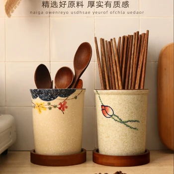 Japāņu stila Sadzīves Keramikas Irbulīši Caurules Irbulīši Lodziņā Irbulīši Plaukts Drenāžas Plaukts Grozs Virtuves Piederumi