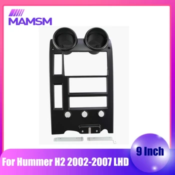 MAMSM Par Hummer H2 no 2000. līdz 2007. gadam LHD Paneļa Strāvas kabelis, 9 collu 2 Din Android Uzņēmēja Vienību Auto radio Fascijas Rāmis Melns, Komplekts