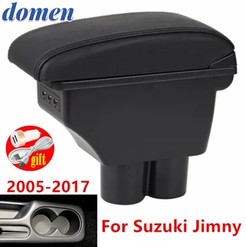 Par Suzuki Jimny elkoņbalsti kaste +3USB Ādas Center New Uzglabāšanas Kaste Modifikācija
