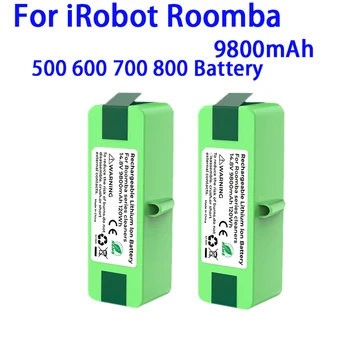 9800mAh Extended Life Lithium-Ionen Batterie Kompatibel mit iRobot Roomba 500 600 700 800 Serie 880 770 650 655 870 760 780 790