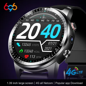 5G WiFi Duālās Frekvences 4G Smart Skatīties Pilnu Netcom Smartwatch Cilvēks Waman Video Zvanu GPS BT Zvanu IPX7 Ūdensizturīgs Barometrs Sporta