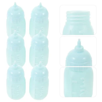 10Pcs Miniatūras Bērnu Pudeļu Rotājumi Baby Duša dod priekšroku, Mini Plastmasas Bērnu Pudele