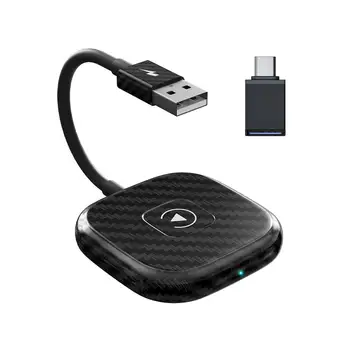 Automašīnas Adapteris Savietojams CarPlay USB Adapteri Bluetooth saderīgu 5.0 Bezvadu Sargspraudnis ir Savietojams IPhone 6 Un Augstāk Sistēma
