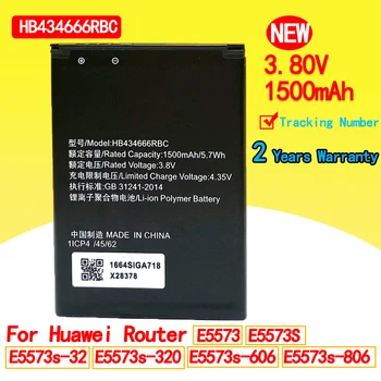 Jaunu HB434666RBC 1500mAh Augstas Kvalitātes Akumulatoru Huawei Maršrutētāju E5573 E5573S E5573s-32 E5573s-320 E5573s-606 E5573s-806 Noliktavā