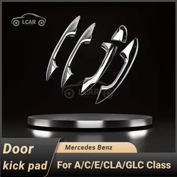 Benz Mercedes A C E GLC Klases GLC260 C200 E300 A200 Automašīnu Durvju Roktura Vāciņš Melns Rāmis Durvju Bļodas Vāku Apdare Auto Piederumi
