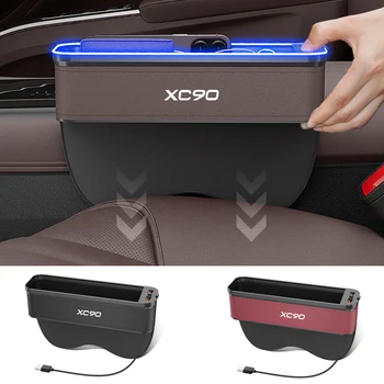 Gm Automašīnu Seat Uzglabāšanas Kaste ar Atmosfēru, Vieglo Automašīnu Sēdekļu Tīrīšana Organizators Sēdekļa USB Uzlādes Auto Piederumi Volvo XC90
