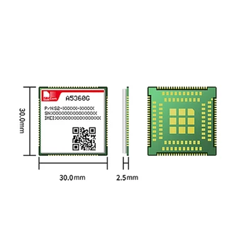 SIMCOM A5360G Quad-Band HSPA+ GSM GPRS EDGE Modulis B1/B2/B5/B8 850/900/1800/1900MHz Saderīgs Ar SIM5320 SIM5360 3G Modemu