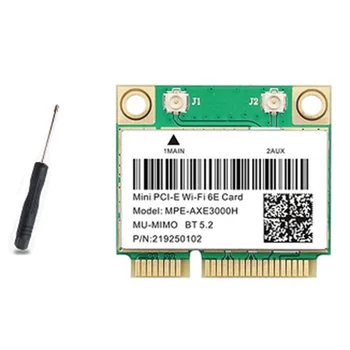 WiFi 6E AX210 Mini PCI-E Bezvadu Tīkla Karti WIFI6 Dual Band 2.4 G/5G Tīkla Karti, Bluetooth 5.2 Tīkla Kartes Adapteris