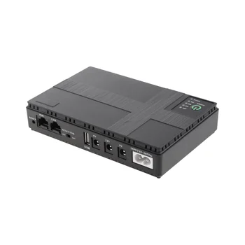 Pārnēsājams Mini UPS Nepārtrauktās Barošanas POE5V9V12V par WiFi Router Rezerves Strāvas Adapteri 10400MA-US Plug