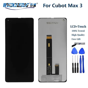 100% Testēti 6.95 Collas Jaunu Oriģinālu Cubot Max 3 LCD ekrānu un Touch Screen Digitizer Nomaiņa Cubot MAX3 Tālrunis LCD