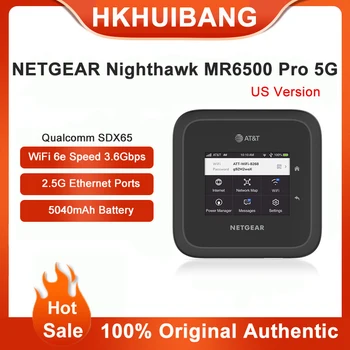 Netgear Nighthawk MR6500 M6 Pro Atslēgts WiFi Router Pasaules 5G Band mmWave Sub6 WiFi6e 3.6 gb / s 2.5 G Ethernet Ports SDX65