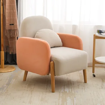 Moderns dīvāns dzīvojamā istabā, mēbeles vienotā dubultā moduļu dīvāns modes audums, brīvais atzveltnes krēslā apģērbu veikals, kafejnīca sēdeklis
