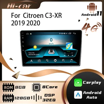 2 Din Android Auto Radio Citroen C3-XR 2019 2020 WIFI GPS Navigācija FM BT Auto Stereo Multimediju Atskaņotājs, Galvu Vienība Autoradio