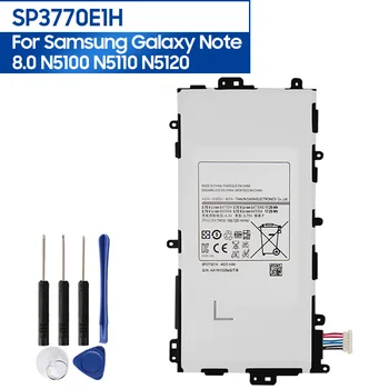 Oriģinālā Rezerves Planšetdatora Akumulatoru SP3770E1H Samsung GALAXY Note 8.0 N5100 N5110 N5120 Uzlādējams Akumulators 4600mAh