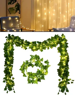 Pasaku Gaismas lukturīšus Maple Leaf Ūdensizturīgs Āra Vainags 2m 20 LED Solārās Lampas Ziemassvētku Dārzs Pagalma Apdare