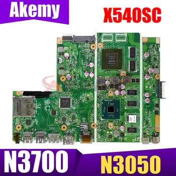 X540SC Mainboard Par ASUS X540SC X540S Klēpjdators Mātesplatē N3700 N3050 CPU 4G Atmiņas N15V-GL1-KA-A2 Grafikas Kartes 100% Tests