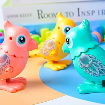 Plastmasas Papagailis, Noslēdzot Rotaļlietas Interaktīvas Zaļa/Rozā Dzīvnieku Multiplikācijas Filmu Klasika Rotaļlietas Bērniem Rotaļlietas