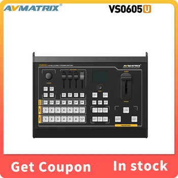 Avmatrix VS0605U 6 CH Ieejas Multi-Formātu Straumēšanas Komutatoru Ar PiP&PoP režīms, Audio Mikseri Chroma/Luma Taustiņu PGM Ierakstu