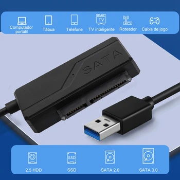 SATA USB 3.0 Adapteris ātrgaitas Datu Pārraides Par 2,5 Collu HDD ar Cieto Disku SATA Adapteri