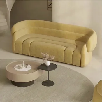 Dīvāns Ziemeļvalstu Stila Dīvāns Samta Putu Sūklis Lounge Mūsdienu Ergonomikas Luksusa Dīvāns Grīdas Stūra Dizainers Divani Soggiorno Mēbeles