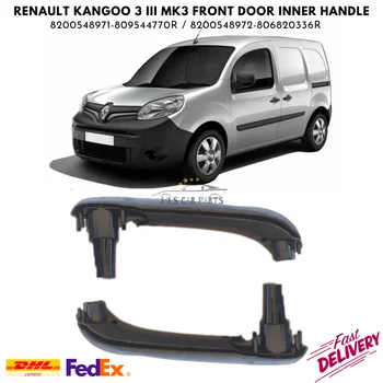 Par Renault Kangoo 3 III MK3 Priekšējo Durvju Iekšējo Rokturi pa Labi & Kreisi 8200548971/ 8200548972 Auto Daļas Augstas Kvalitātes Bezmaksas Shipp